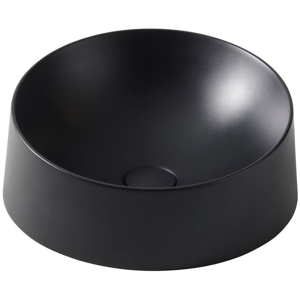 Lavoar pe blat GOODHOME Allos, rasina, 38 cm, negru mat