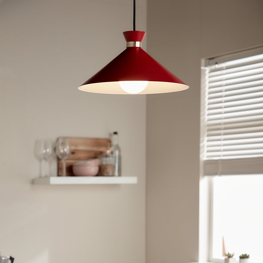 Pendul GOODHOME Apennin, E27, 28W, rosu