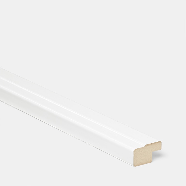 Cornisa GOODHOME Stevia Garcinia, 3.5 x 240 cm, MDF, alb lucios