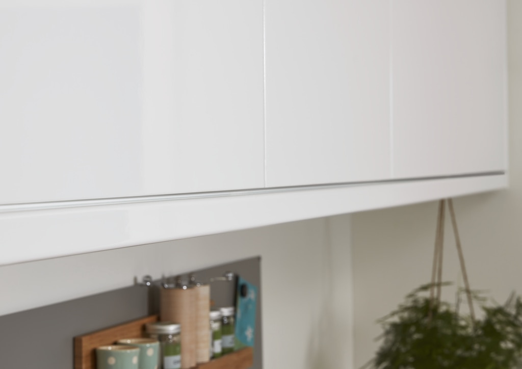 Cornisa GOODHOME Stevia Garcinia, 3.5 x 240 cm, MDF, alb lucios