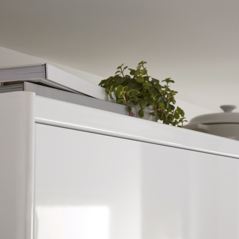 Cornisa GOODHOME Stevia Garcinia, 3.5 x 240 cm, MDF, alb lucios