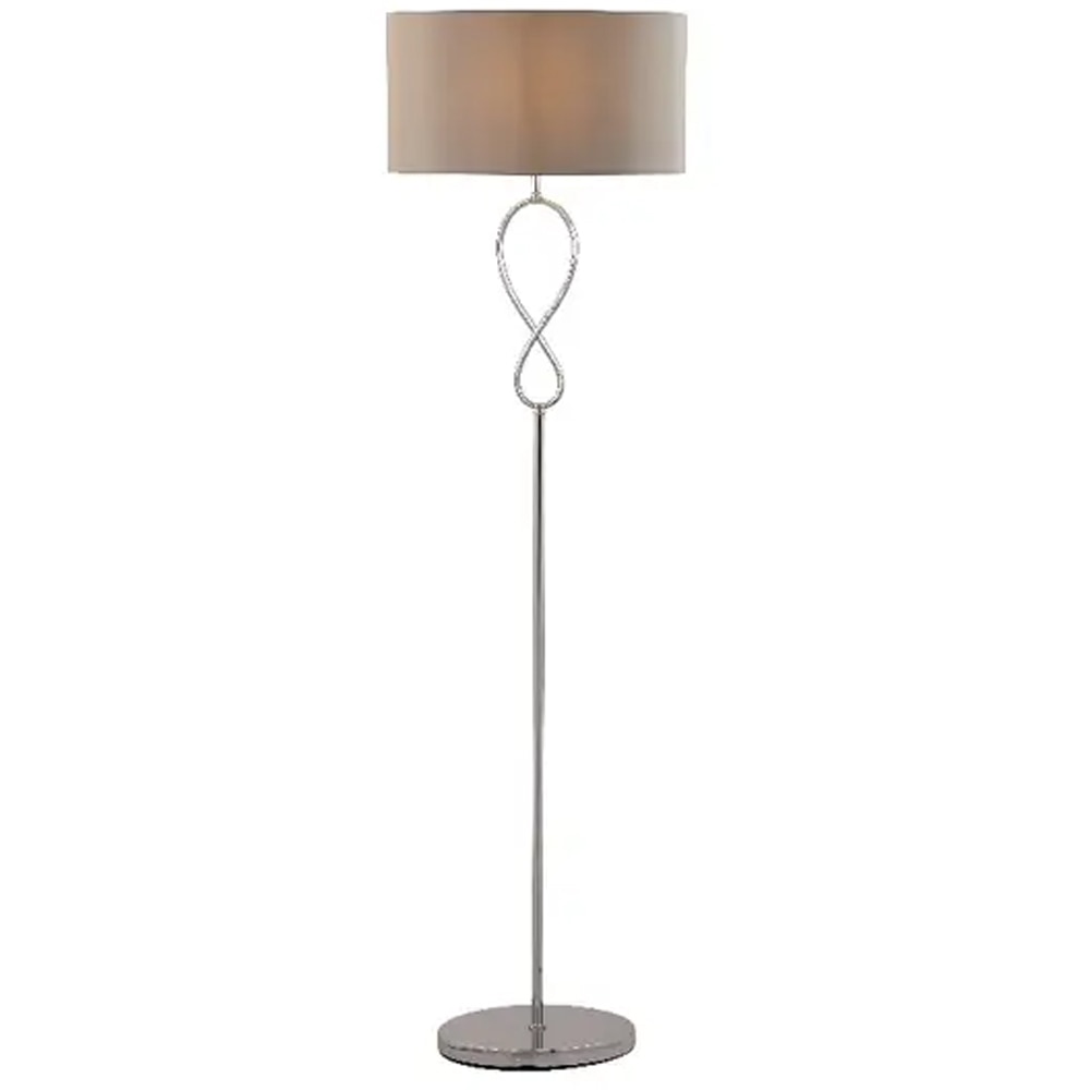 Lampa podea GOODHOME Carnavon, 60W, E27, argintiu