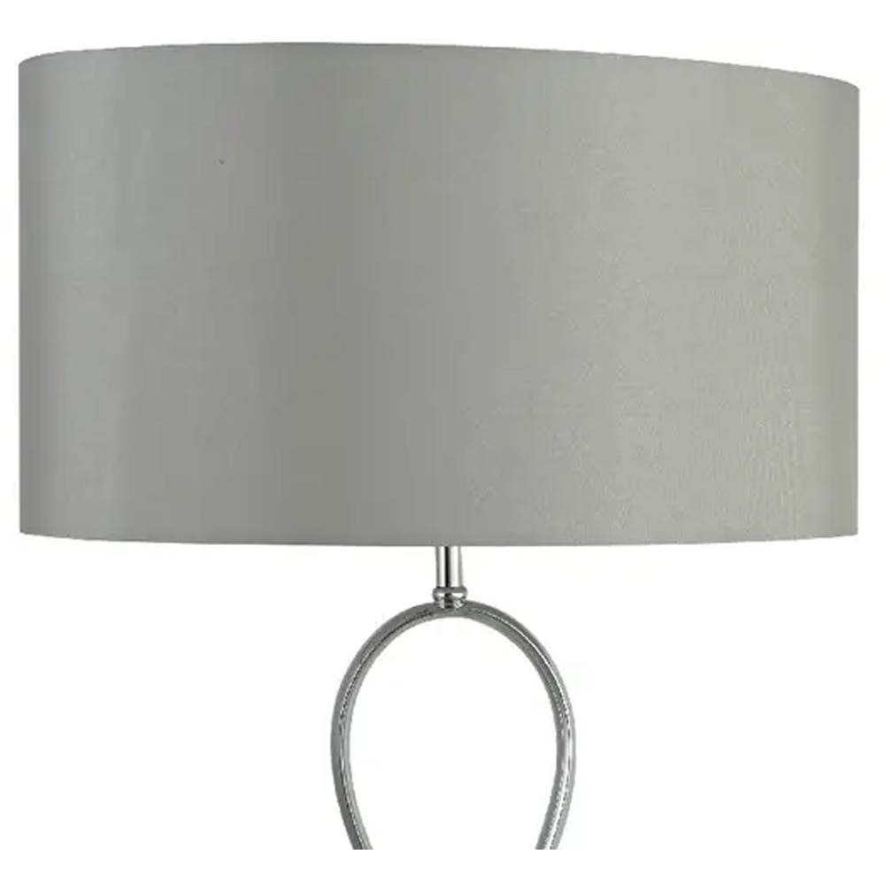 Lampa podea GOODHOME Carnavon, 60W, E27, argintiu