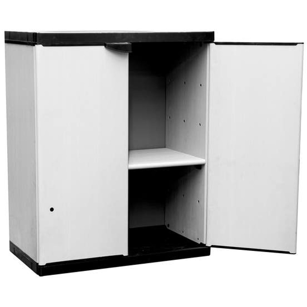 Dulap depozitare, plastic, 68x85x39 cm, gri