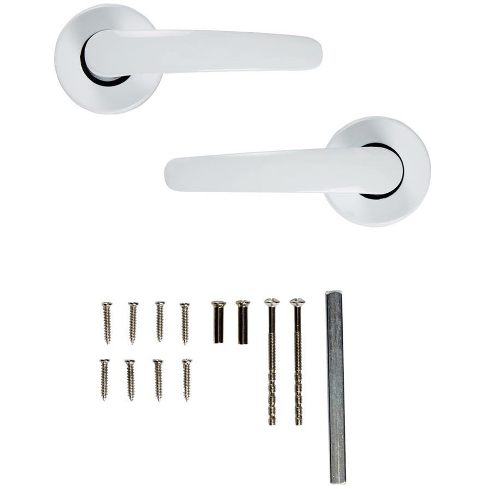 Maner usa cu rozeta COLOURS, aluminiu, alb