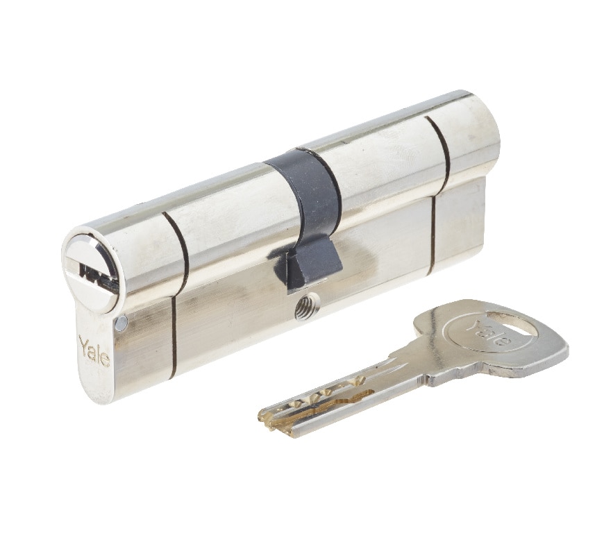 Cilindru usa YALE, 2100 45 x 45 mm, nichel