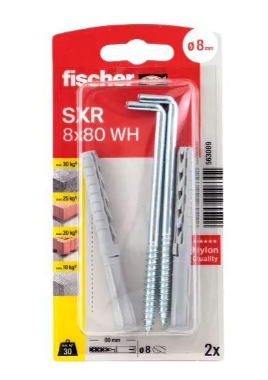 Set 2 dibluri, nylon, L  10 X 100 MM