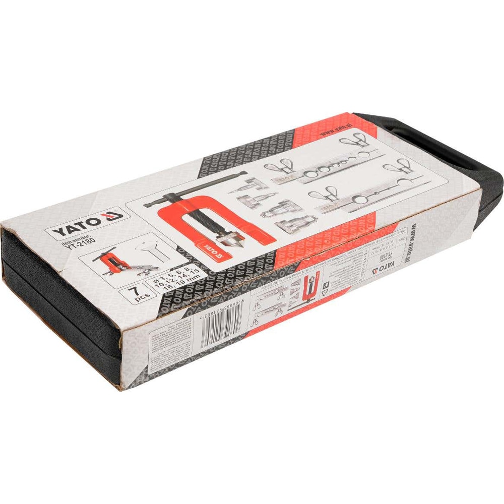 Set mansonare tevi YATO, 7 piese, 3-19 mm