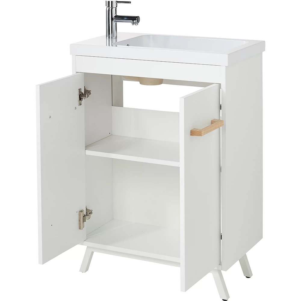 Masca lavoar GOODHOME Ladoga, 60 x 36 x 81 cm, alb