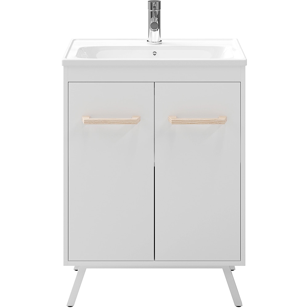 Masca lavoar GOODHOME Ladoga, 60 x 36 x 81 cm, alb