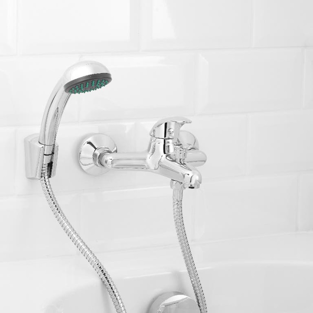 Baterie cada-dus GOODHOME Tocha, metal, crom