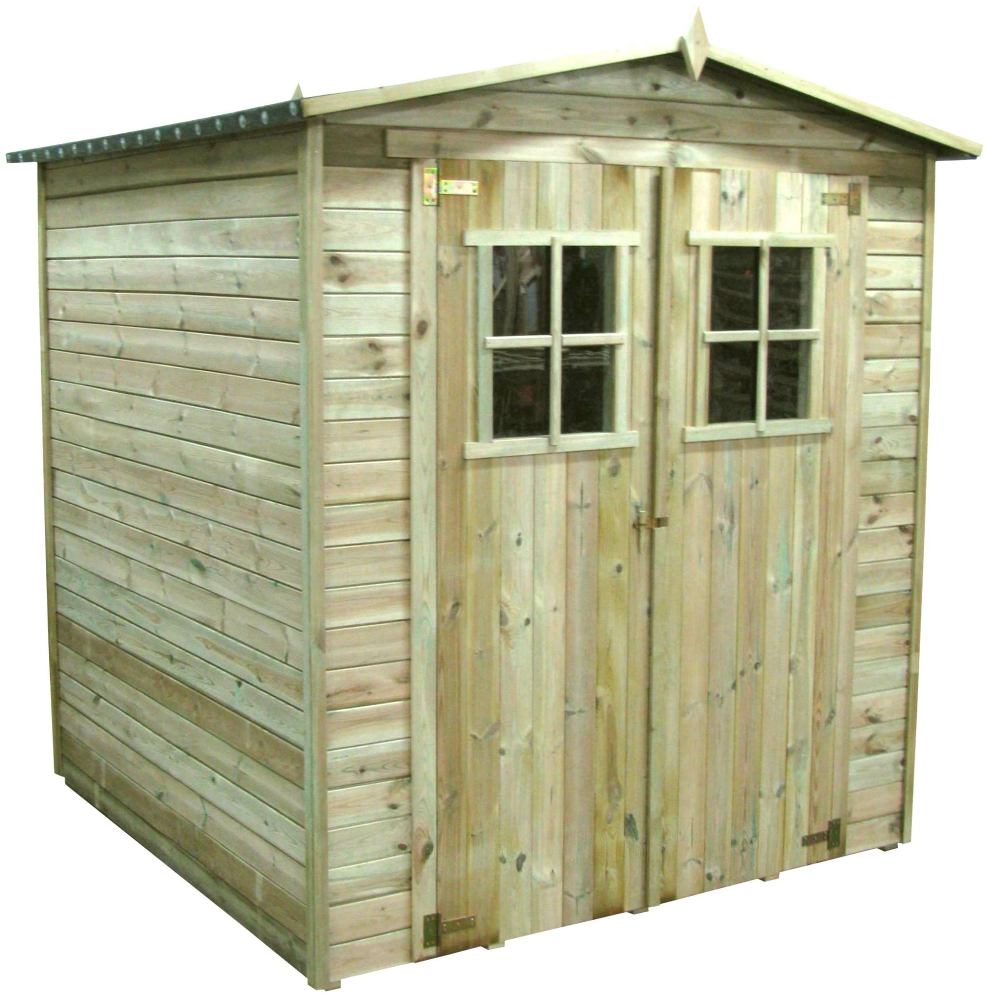 Magazie tip casuta gradina din lemn, urban, 180 x 180 x 210 cm