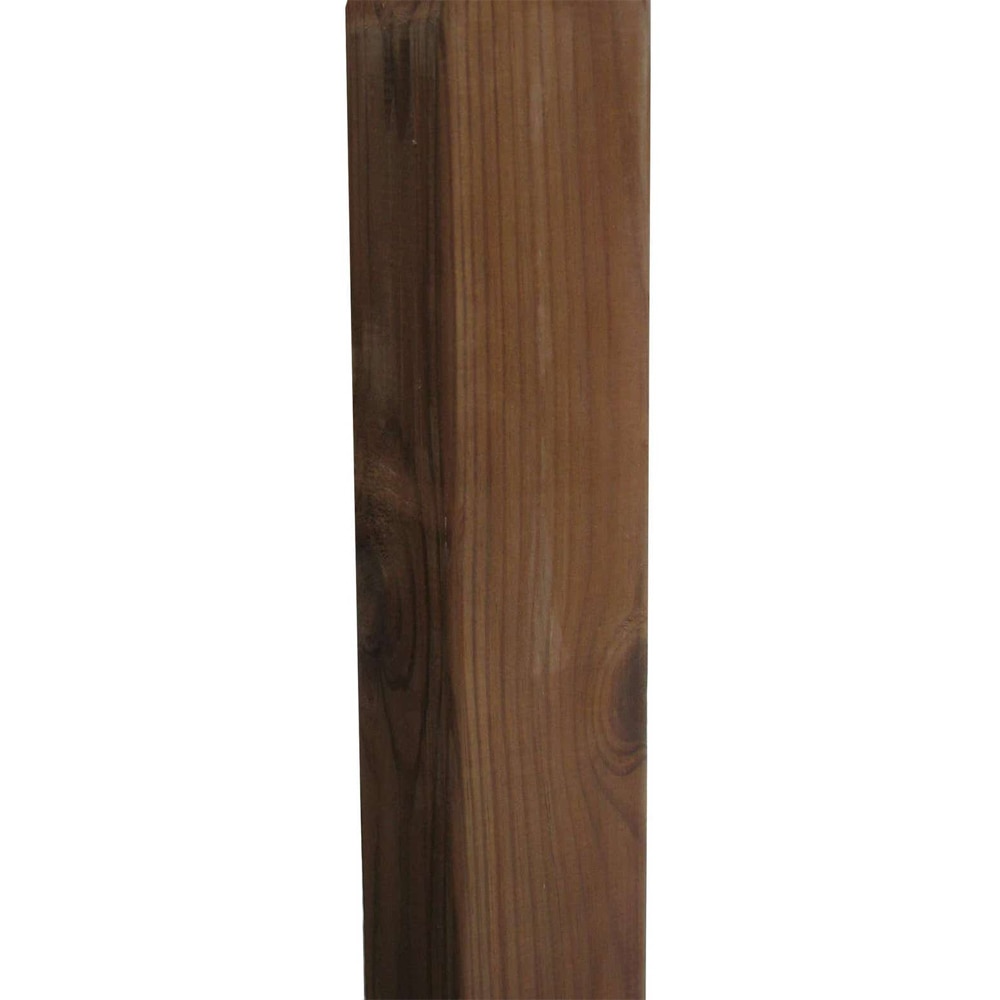 Stalp BLOOMA, 240 x 7 x 7 cm, lemn, maro