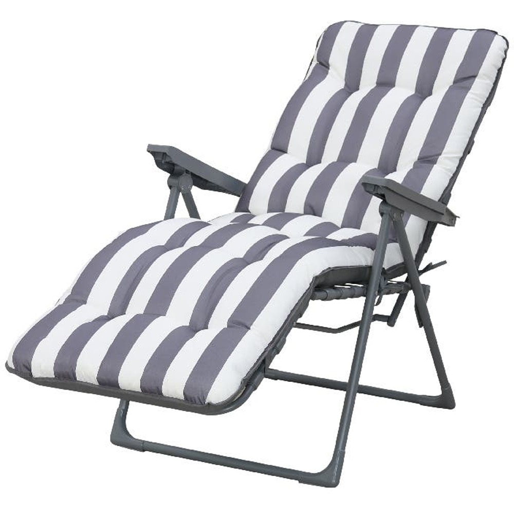 Scaun terasa Colorado, otel, 60 x 32 x 93 cm, albastru