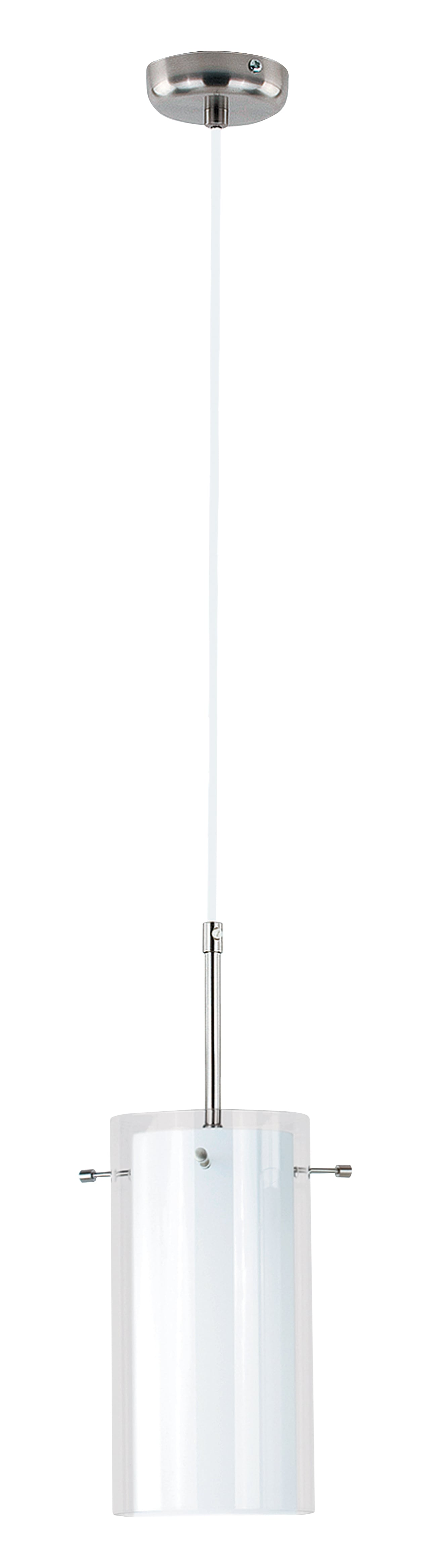Lustra tip pendul, Alb/Argintiu, 60 W, 1 x E27  Bolt