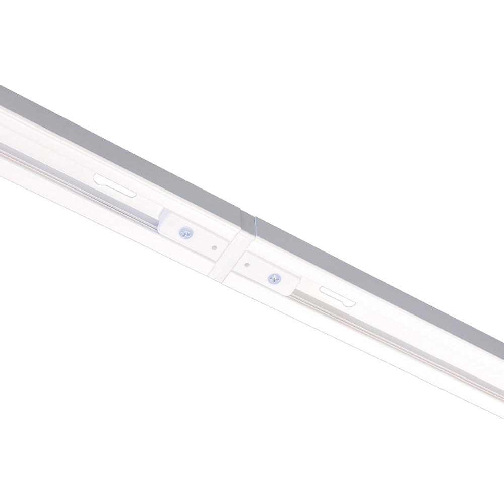 Conector sina in forma de I HOROZ Focus, 1 circuit, 8 x 4 cm, IP20, aluminiu/plastic, alb