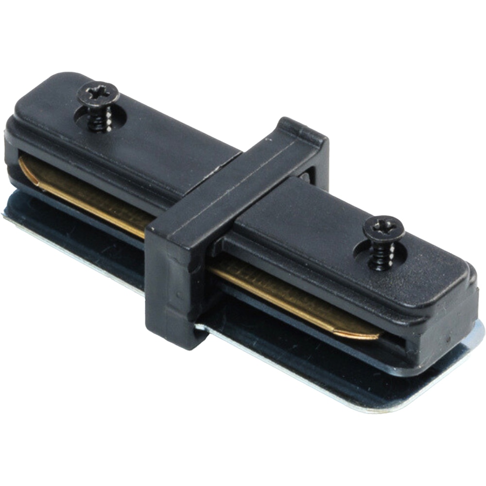 Conector sina in forma de I HOROZ Focus, 1 circuit, 8 x 4 cm, IP20, aluminiu/plastic, negru