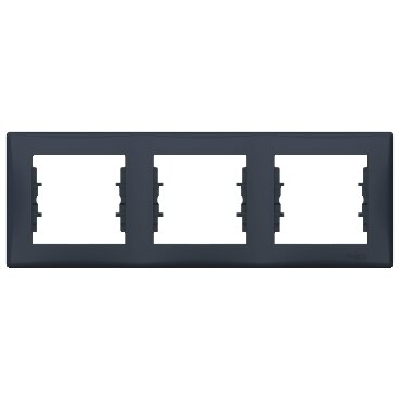 Rama tripla orizontala SCHNEIDER ELECTRIC Sedna, grafit