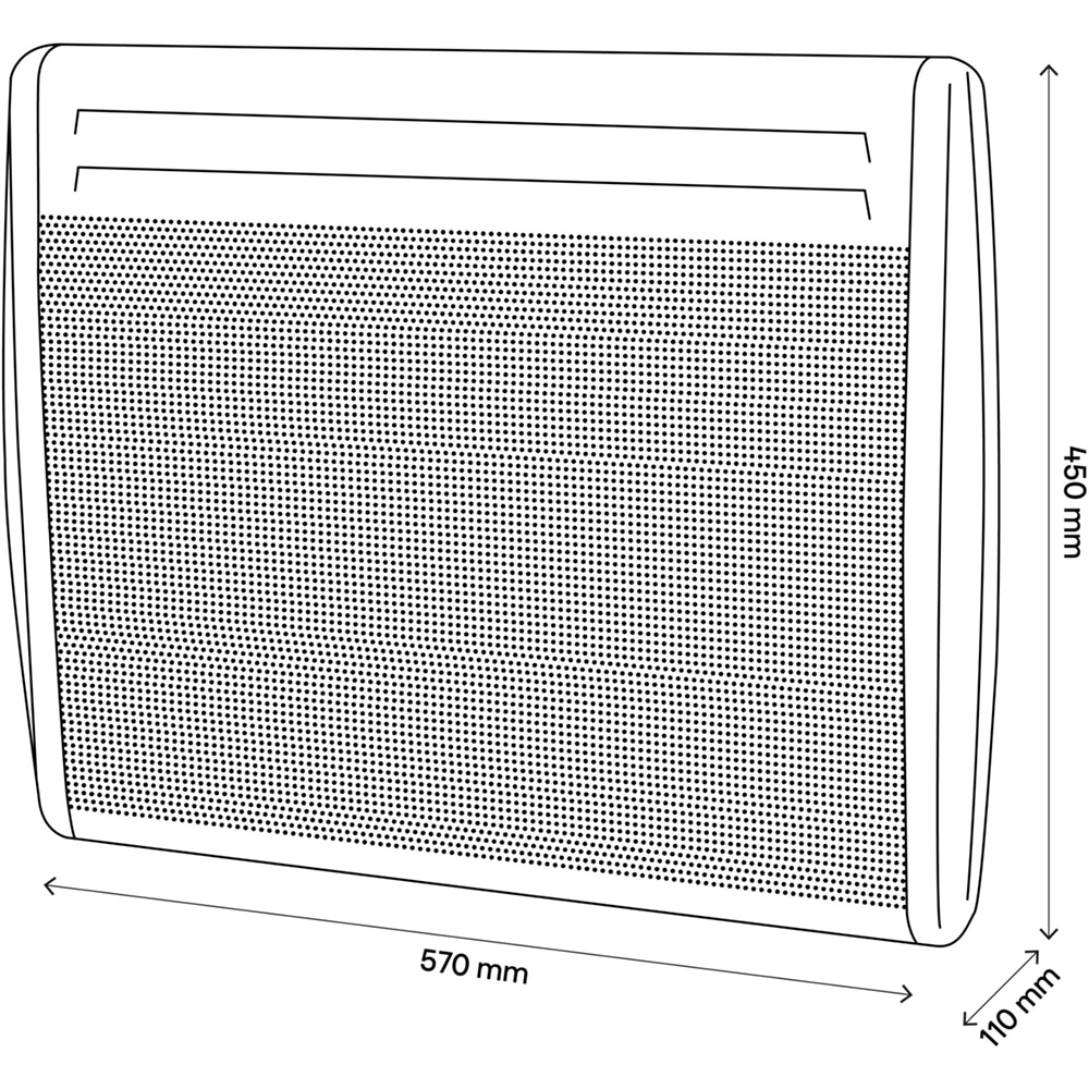 Panou radiant infrarosu Dillam NE10EPC, 1000W, alb