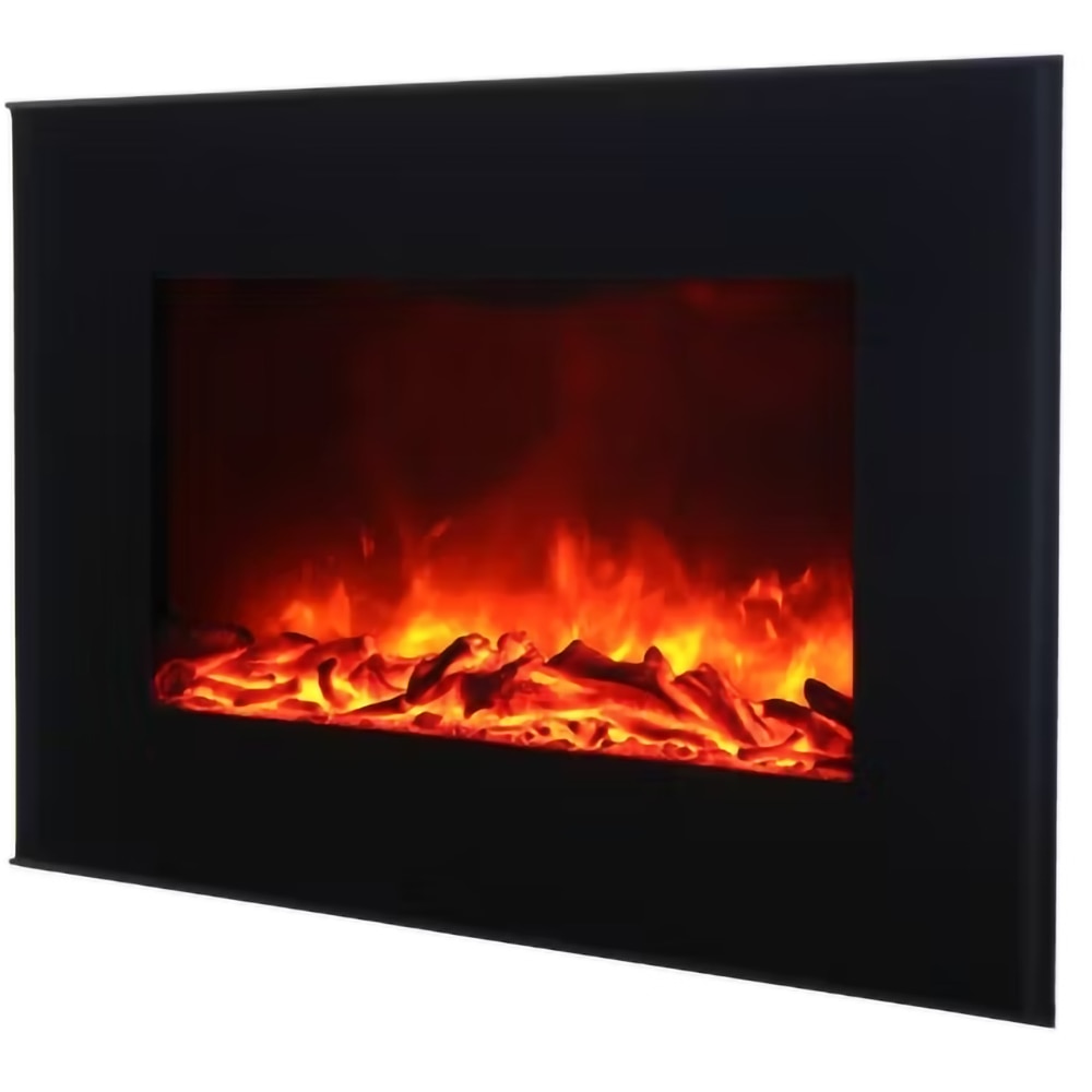 Semineu electric LDBL2000A-DD4CR, 1900W, Telecomanda, negru
