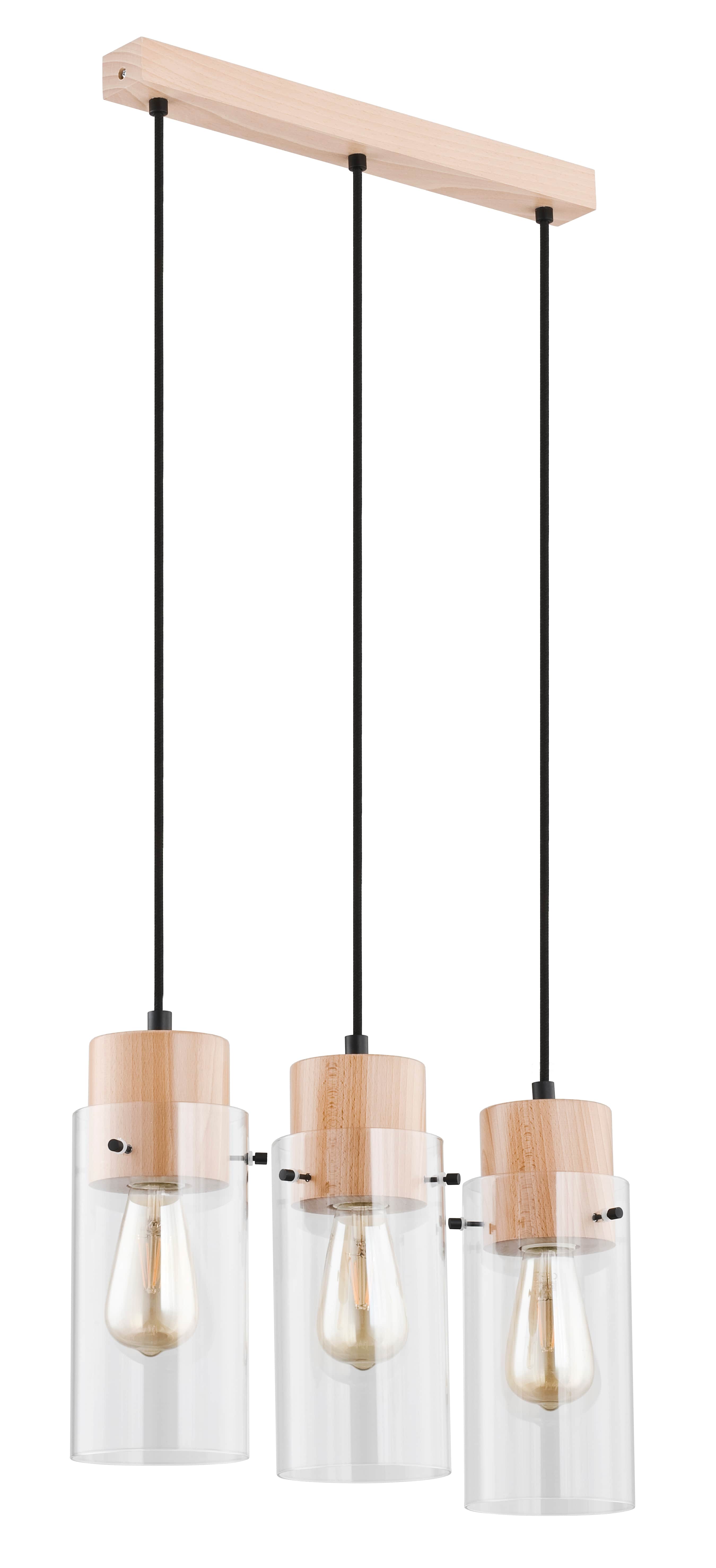 Lustra tip pendul, Transparent, 60 W, 3 x E27  Italux Tantum