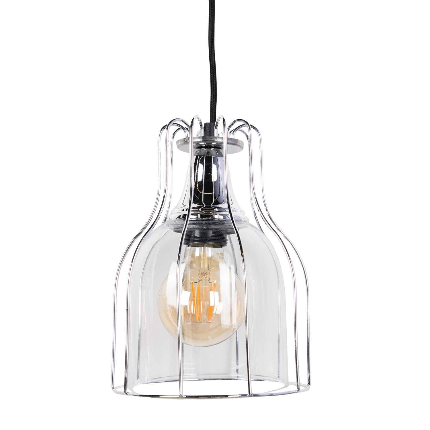 Lustra tip pendul, Argintiu, 60 W, 3 x E27  Luminex Aria