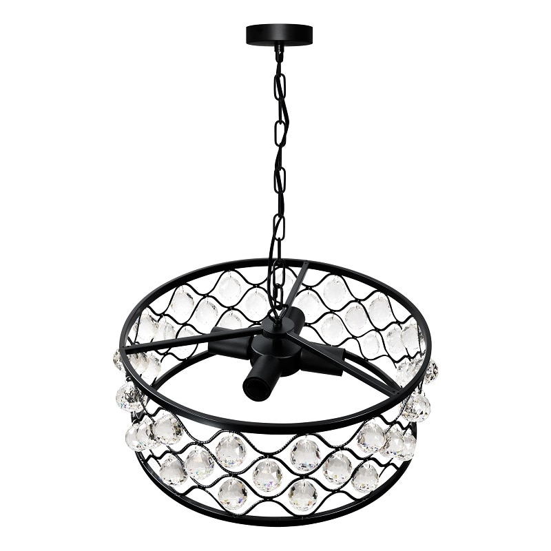 Pendul, negru, 4 x E27 • Goldlux