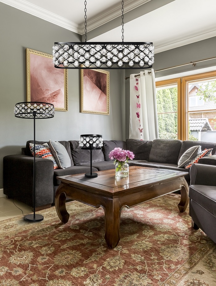 Lustra tip pendul, Negru, 20 W, 5 x E27 • Polux Vejle