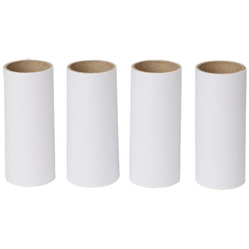 Set 4 rezerve pentru rola de scame, 40100 mm, alb