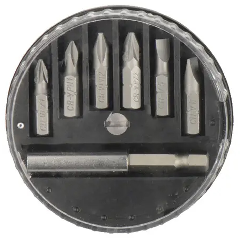 Trusa biti hexagonali UNIVERSAL FIT, SL5, SL6, PH1, PH2, PZ1, PZ2, argintiu