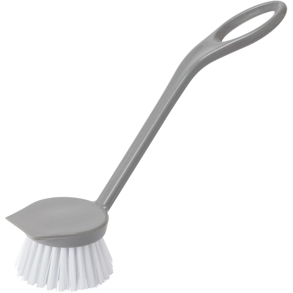 Perie pentru vase, 19 x 4.5 cm, polipropilena si nailon, gri