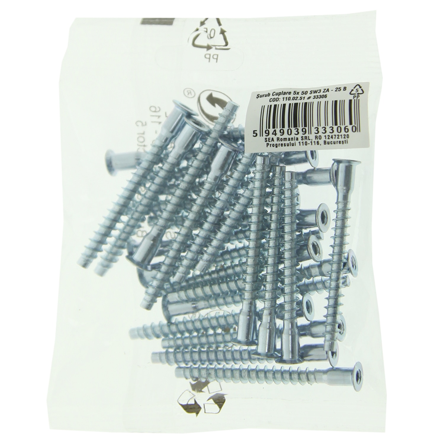 Surub cuplare, 5 x 50 sw3, za, 25 buc