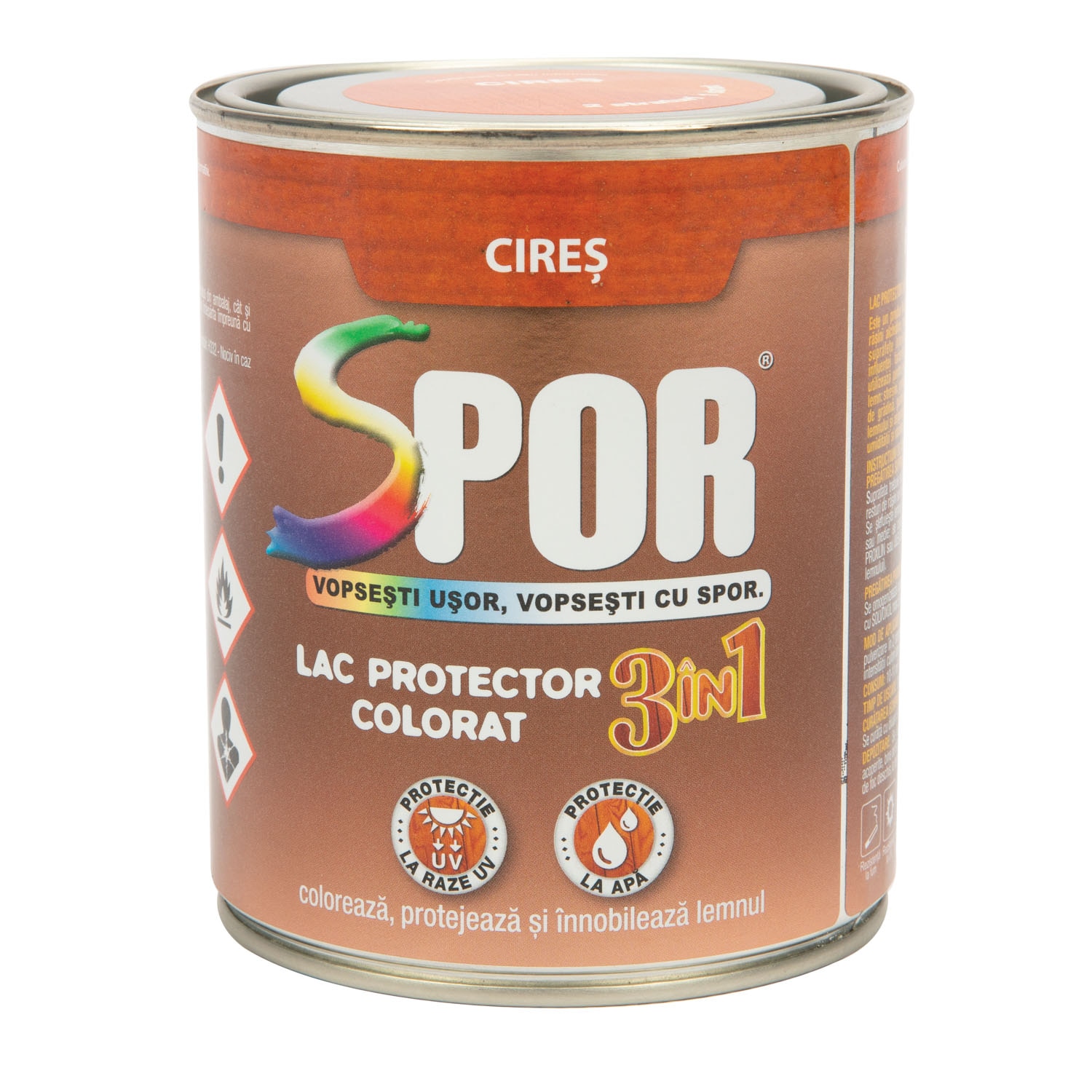 Lac pentru lemn, cires, 0.75 l • Spor