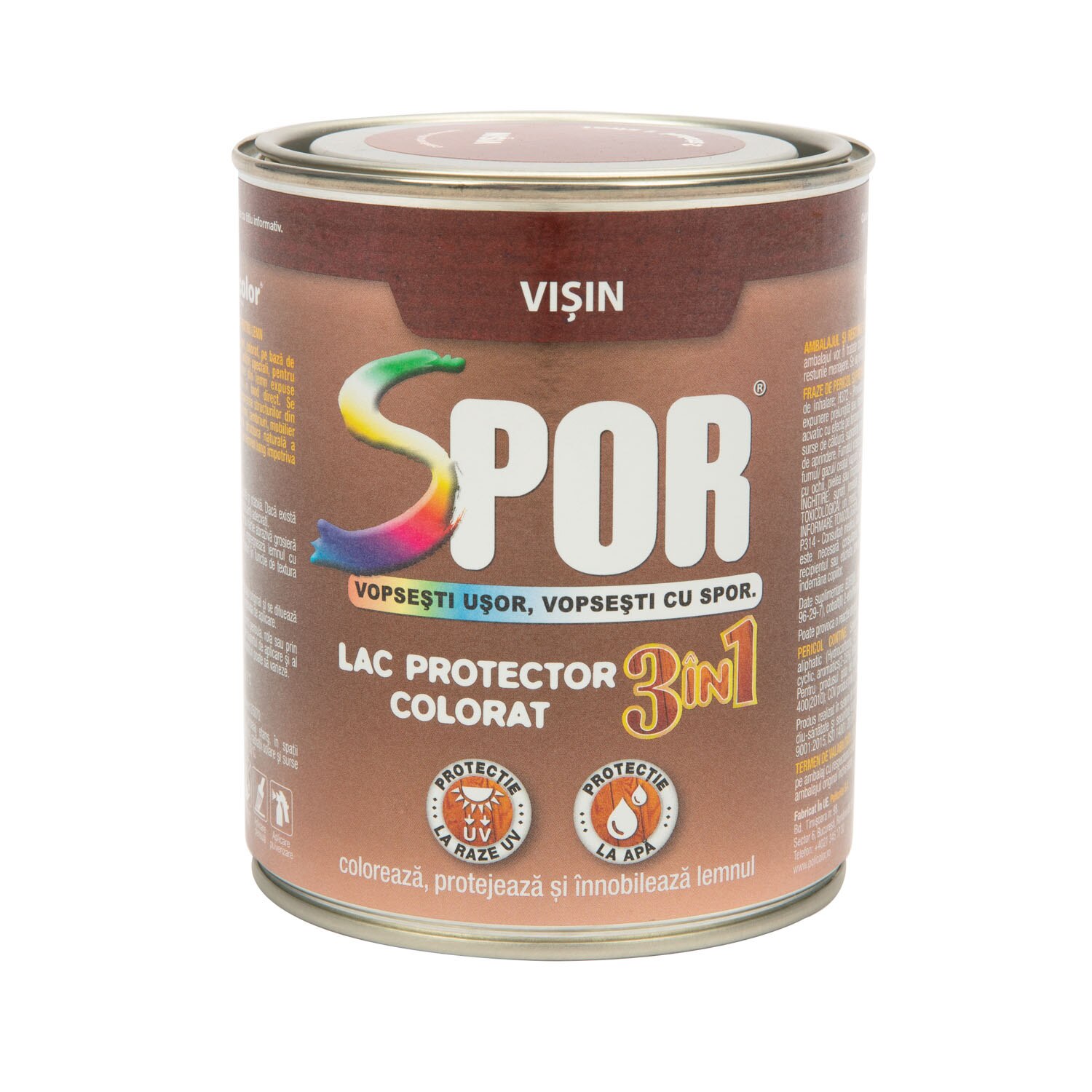 Lac pentru lemn, visin, 0.75 l • Spor