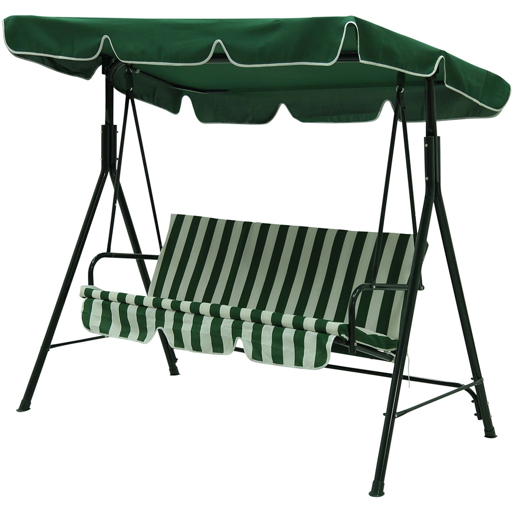 Balansoar gradina Lahore, 3 locuri, 151 x 106 x 178 cm, verde