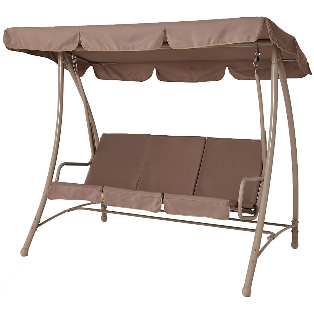 Balansoar gradina Monte Carlo, 3 locuri, 211 x 120 x 167 cm, maro