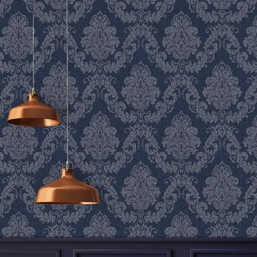 Tapet GOODHOME Ornata 100850607, albastru