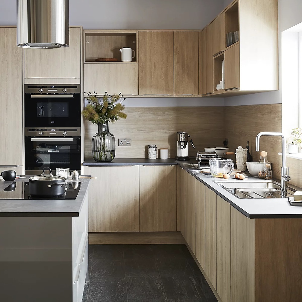 Front usa bucatarie GoodHome Chia, 71.5x30 cm, maro deschis