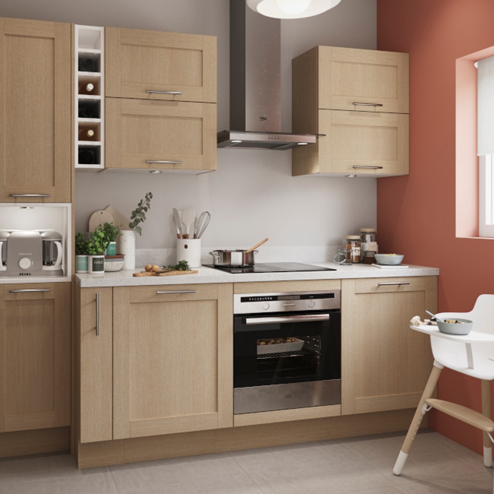 Front usa GOODHOME Alpinia, MDF, 60 x 54.3 cm, maro
