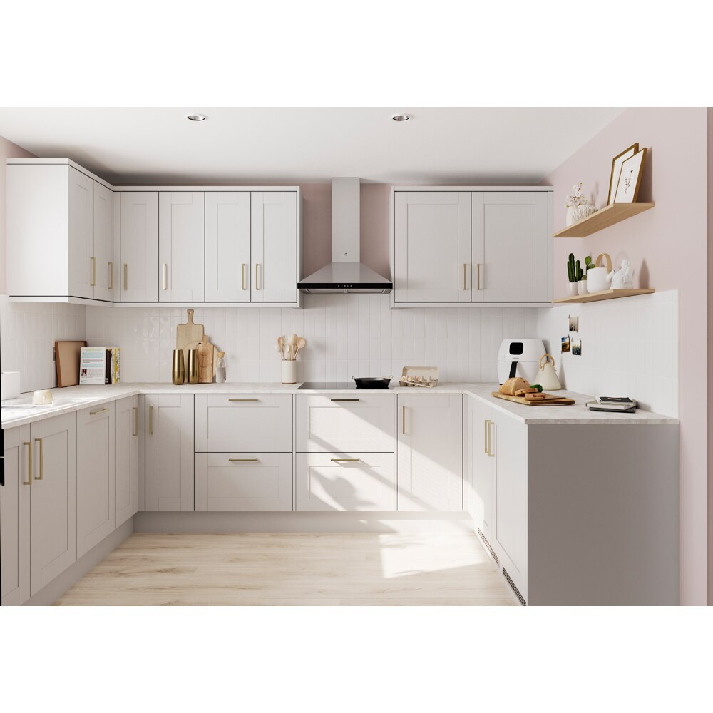 Front usa GOODHOME Alpinia, MDF, 59.7 x 62.6 x 1.8 cm, gri