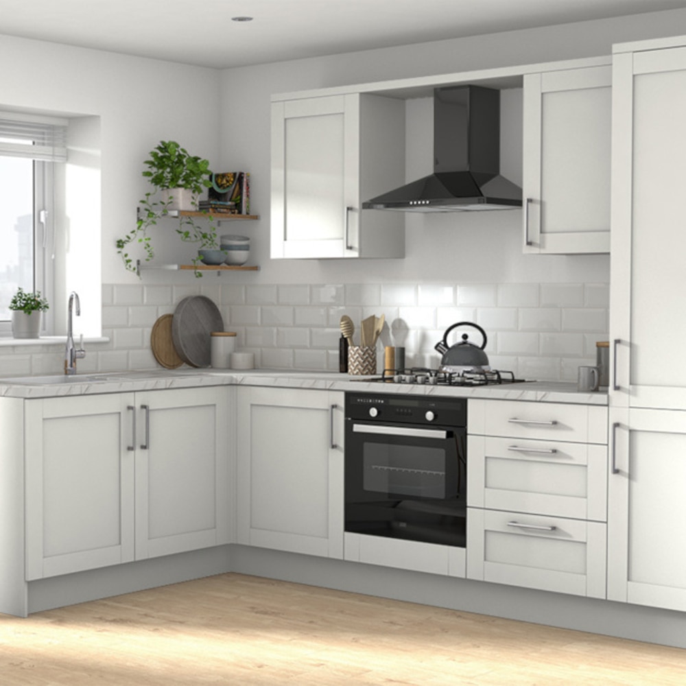 Front usa falsa GOODHOME Alpinia, MDF, 60 x 68.7 cm, cremmat