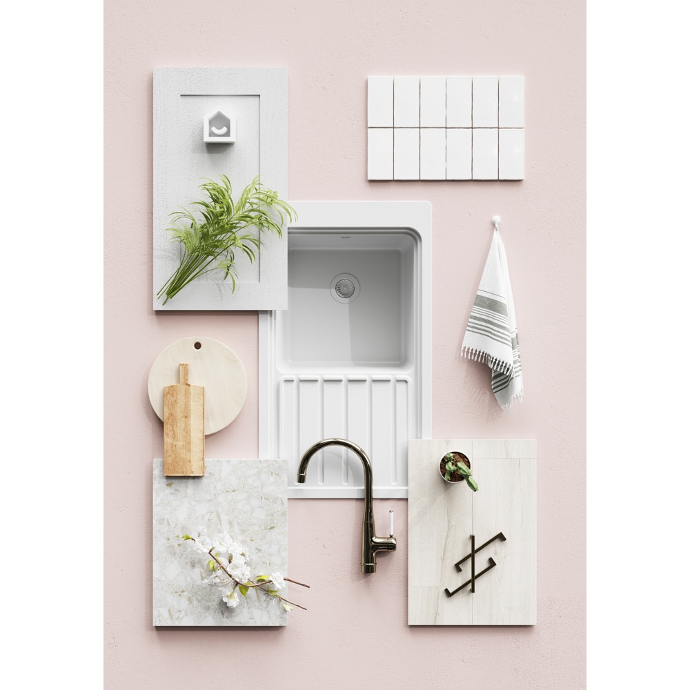 Front usa GOODHOME Alpinia, MDF, 39.7 x 71.5 x 1.8 cm, gri