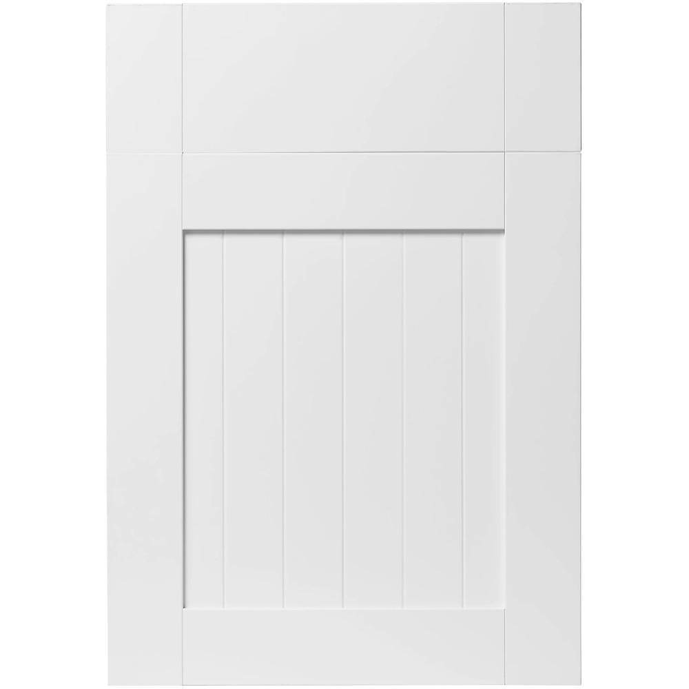 Front usa si sertar GOODHOME Alpinia, MDF, 49.7 x 71.5 x 1.8 cm, Alb