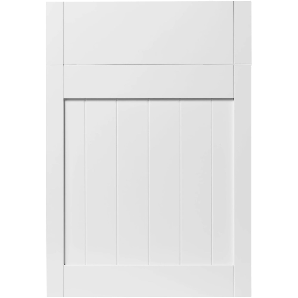 Front usa si sertar GOODHOME Alpinia, MDF, 59.7 x 71.5 x 1.8 cm, Alb