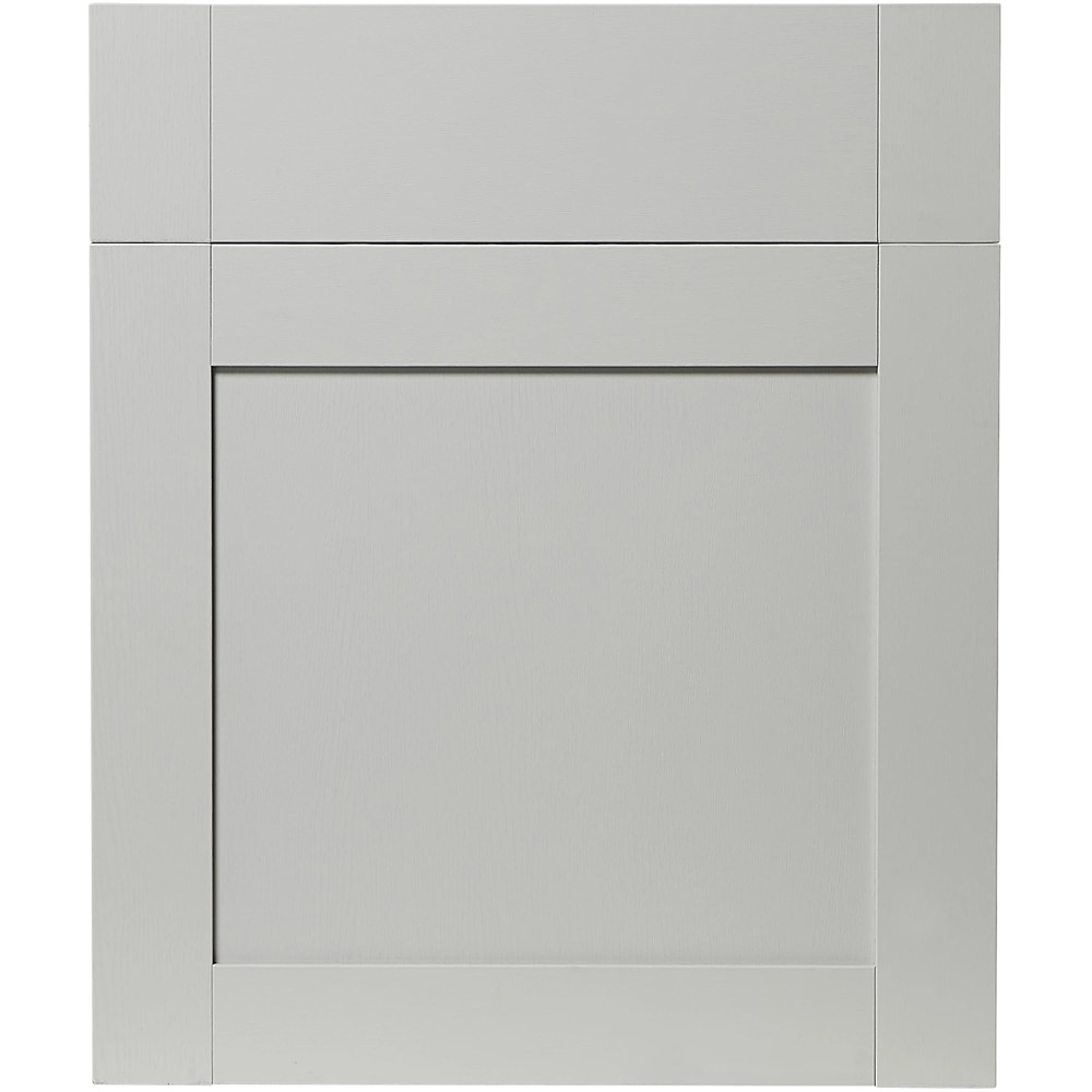Front usa si sertar GOODHOME Alpinia, MDF, 59.7 x 71.5 x 1.8 cm, Gri