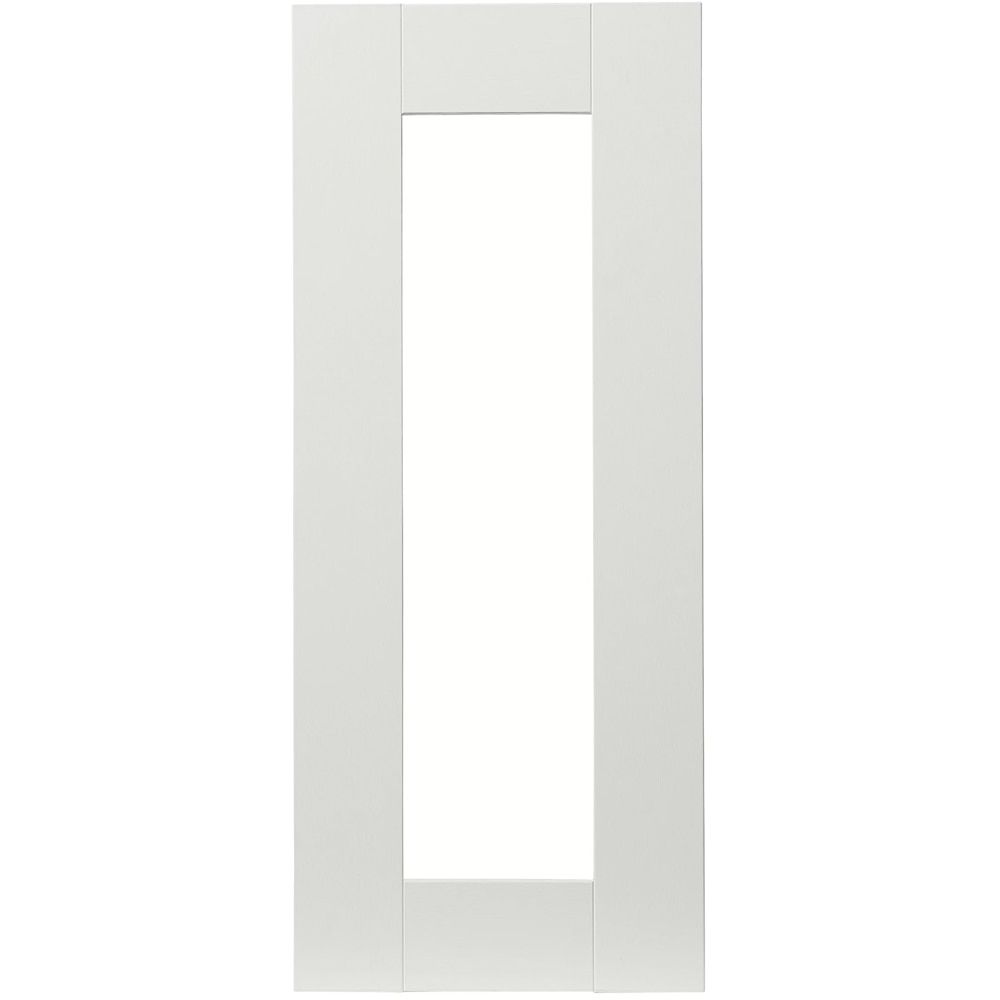 Front usa GOODHOME Alpinia, MDF,Sticla, 29.7 x 71.5 x 1.8 cm, Alb