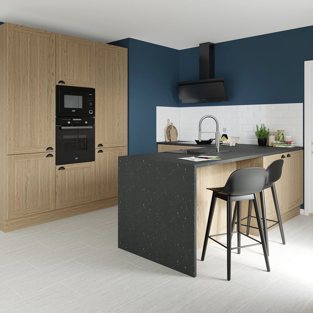 Front usa GOODHOME Alpinia, MDF, 29.7 x 71.5 x 1.8 cm, maro