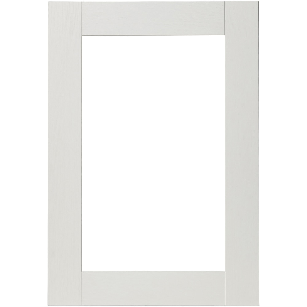 Front usa GOODHOME Alpinia, MDF,Sticla, 49.7 x 71.5 x 1.8 cm, Alb