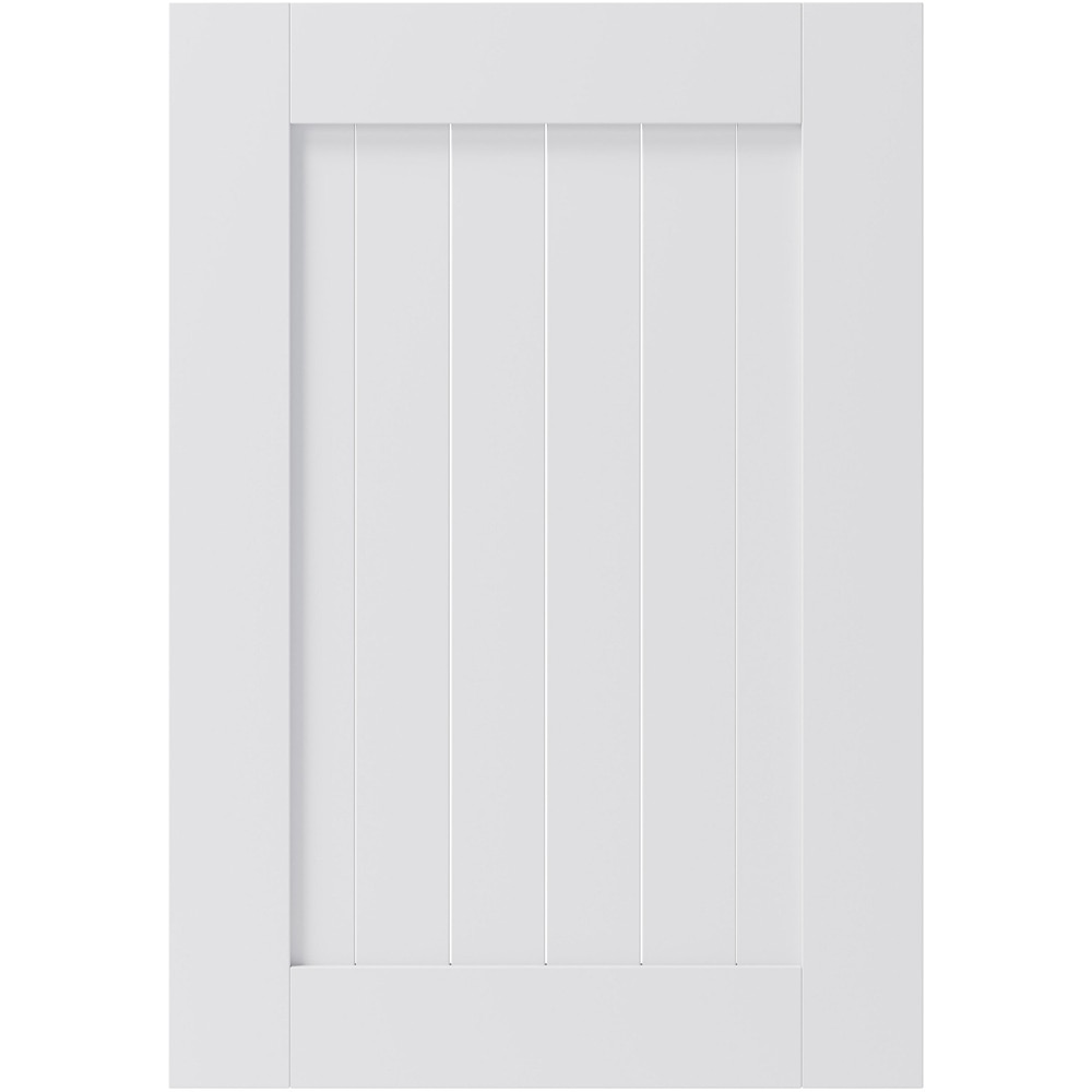 Front usa GOODHOME Alpinia, MDF, 49.7 x 71.5 x 1.8 cm, Alb