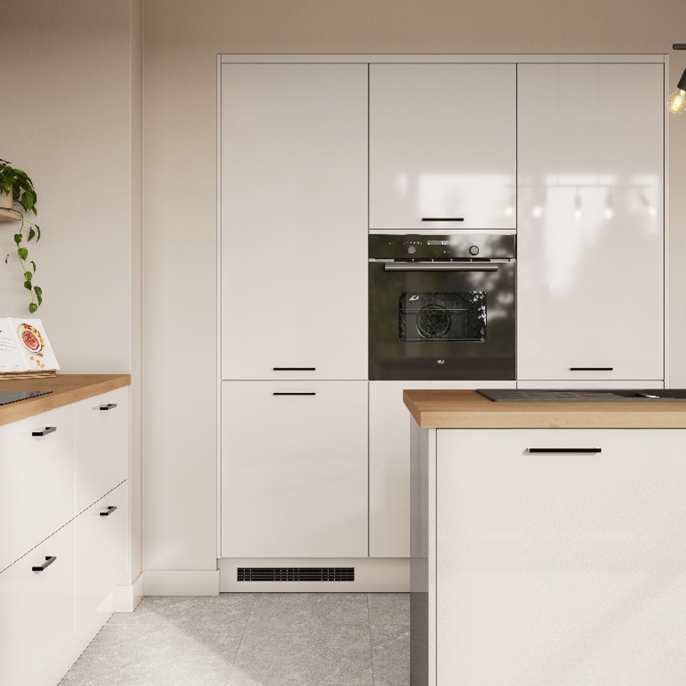 Front usa si sertar GOODHOME Stevia, MDF, 29.7 x 71.5 x 1.8 cm, crem